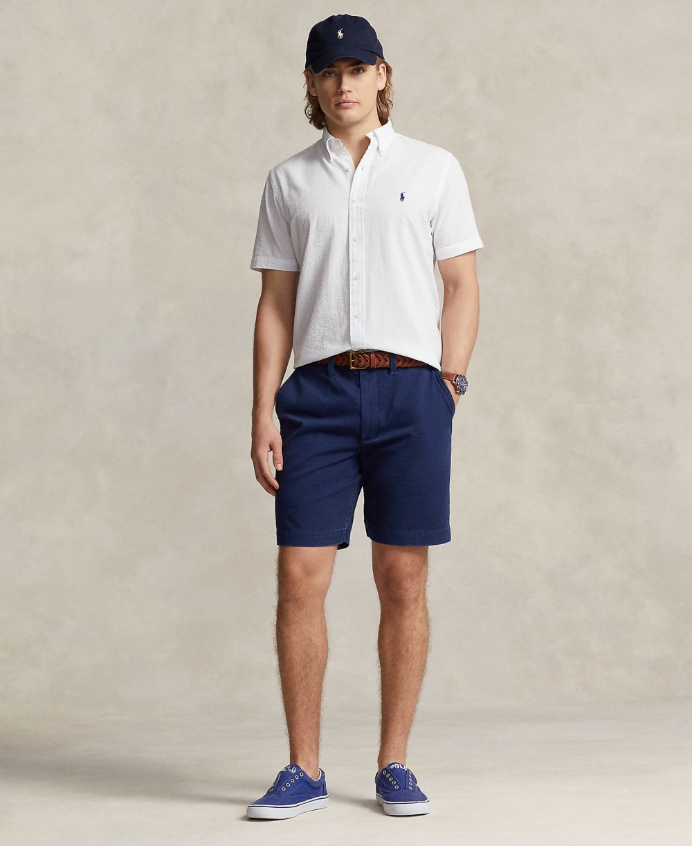 Men's RL Prepster Classic-Fit Seersucker Shirt