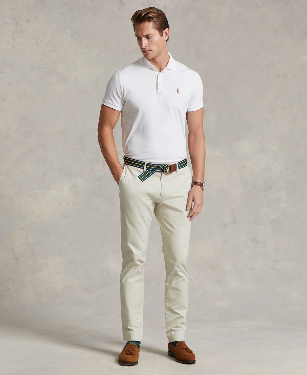 Men’s Slim-Fit Soft Cotton Polo Shirt
