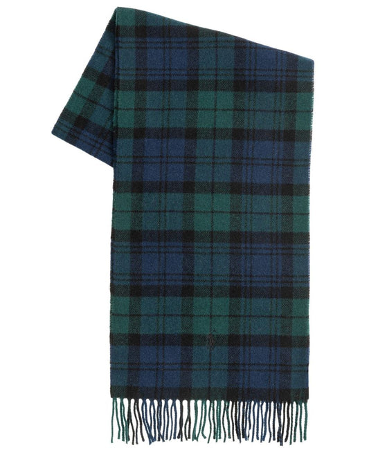 Men's Woolen Plaid Scarf