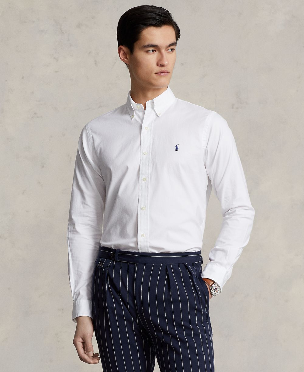 Men's Classic-Fit Stretch Oxford Shirt