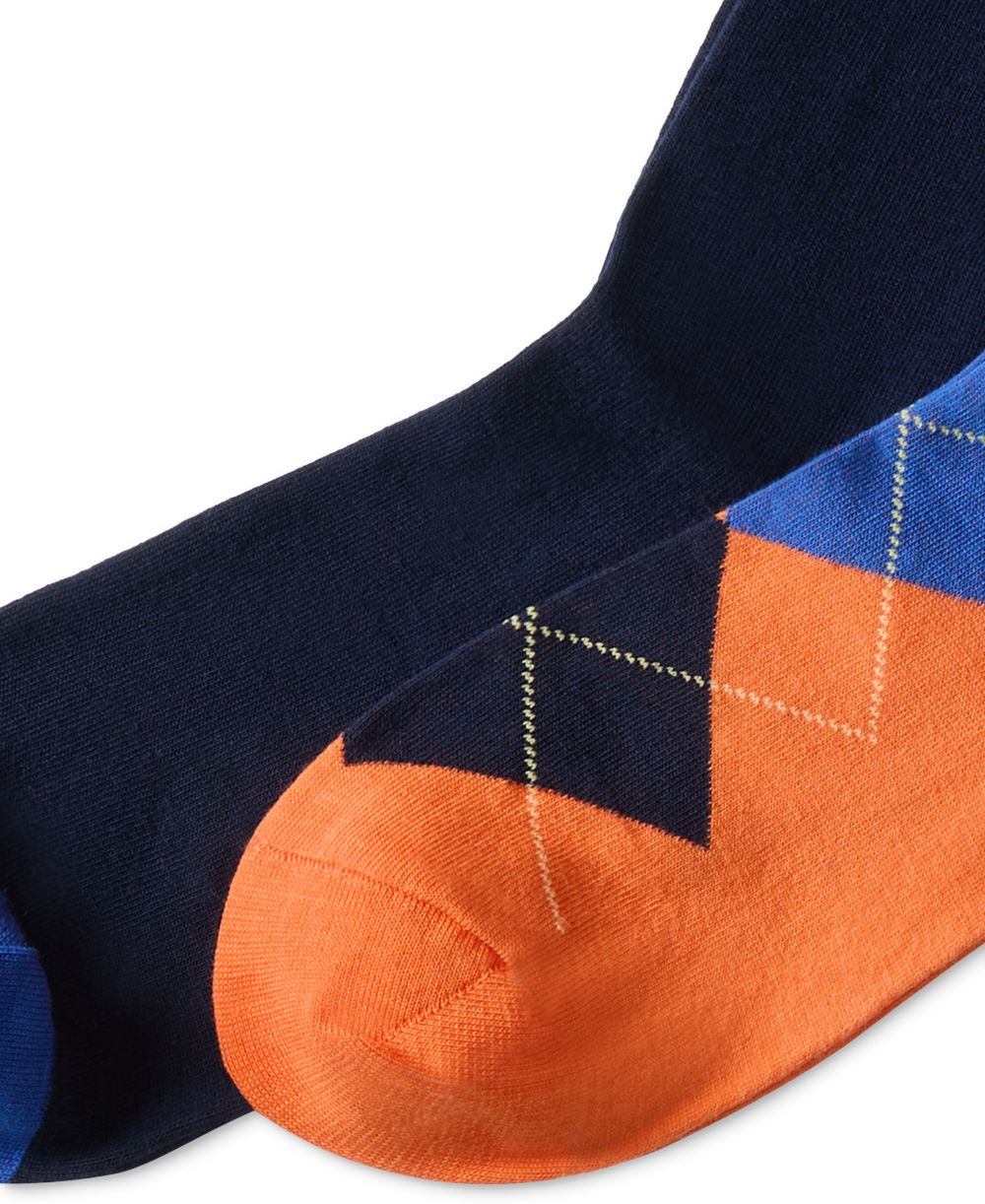 Men's Argyle Slack Socks, 2-Pack
