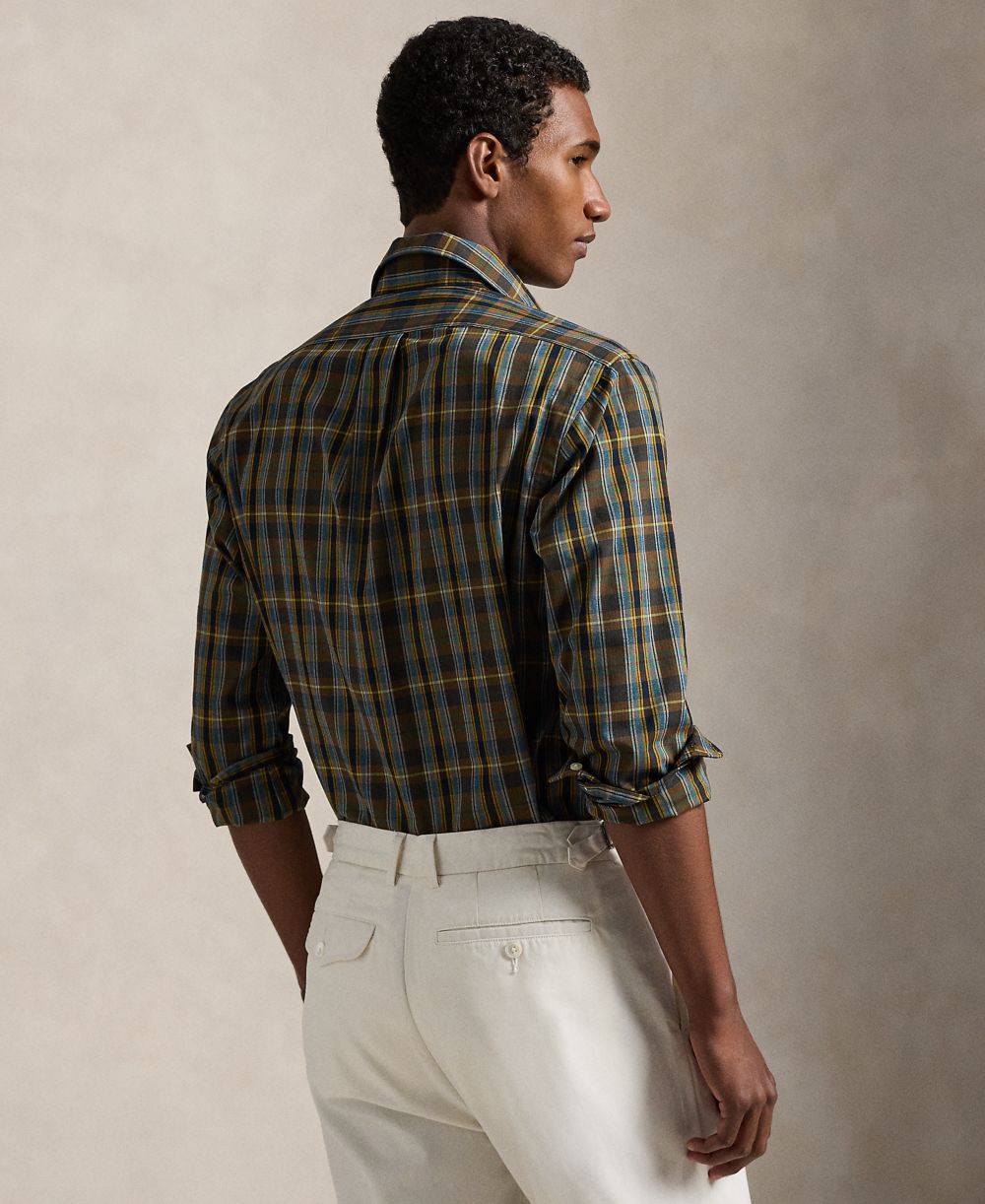 Men's Classic-Fit Plaid Performance Shirt