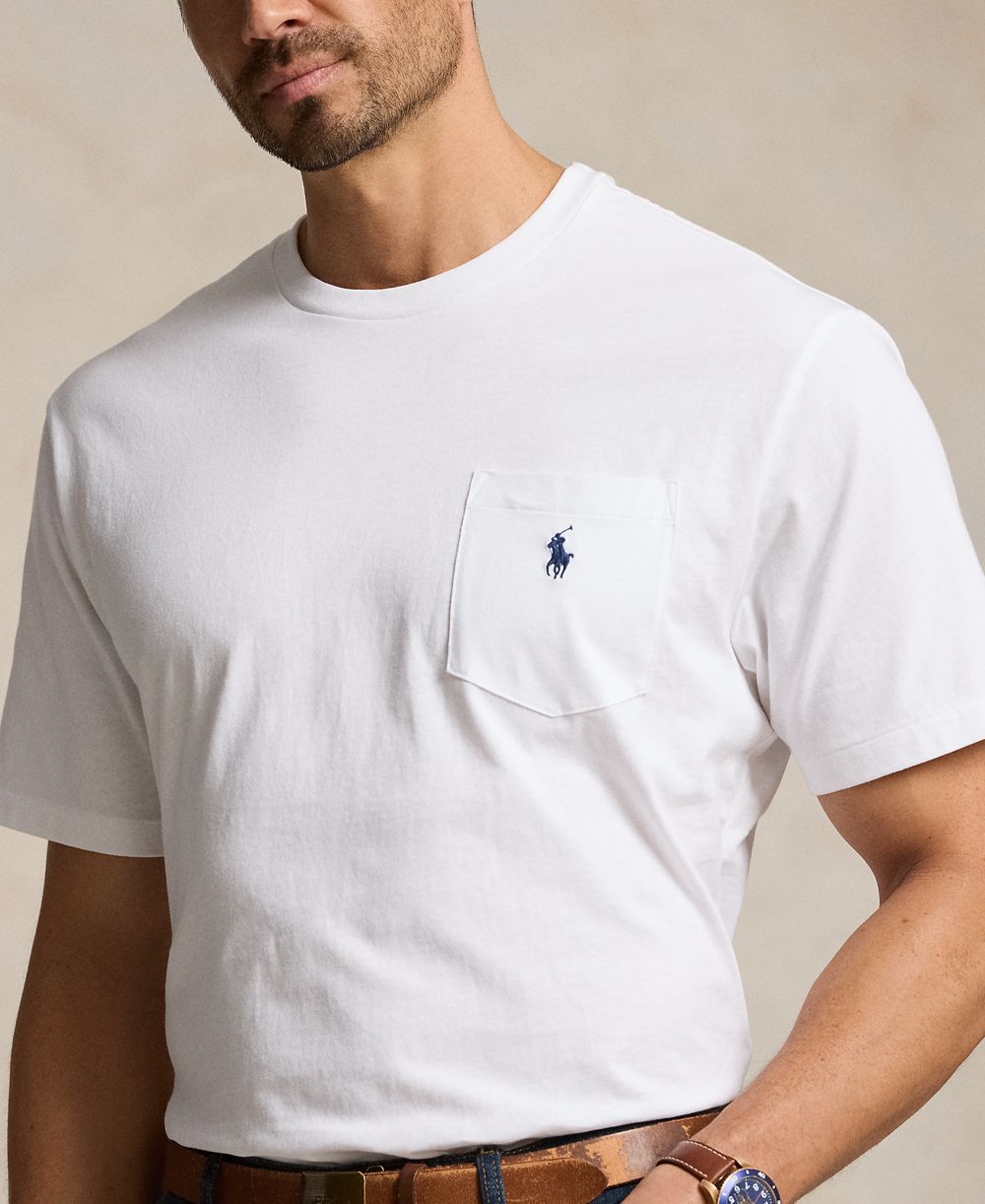 Men's Big & Tall Crew-Neck Pocket T-Shirt
