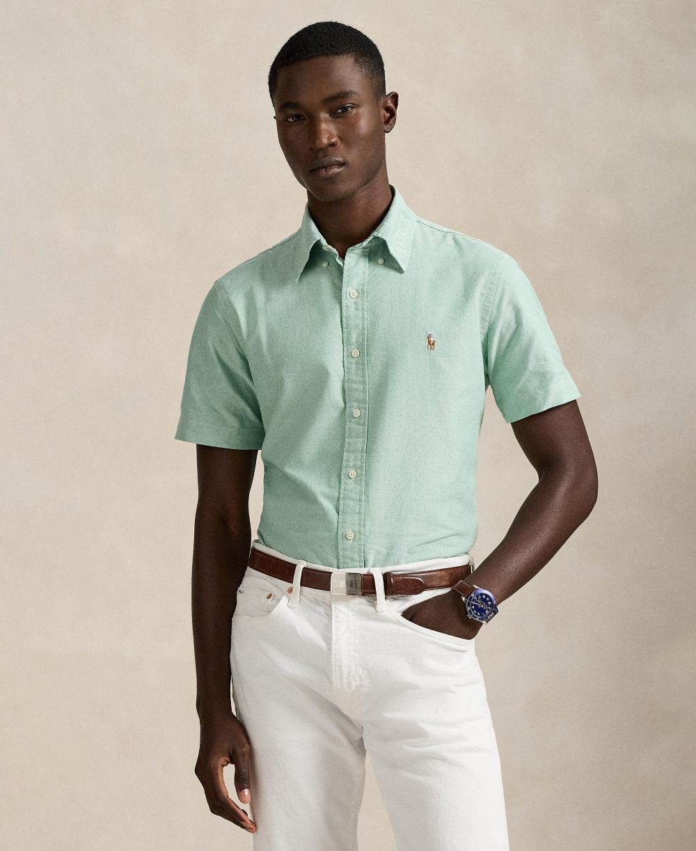 Men's Classic-Fit Short-Sleeve Oxford Shirt