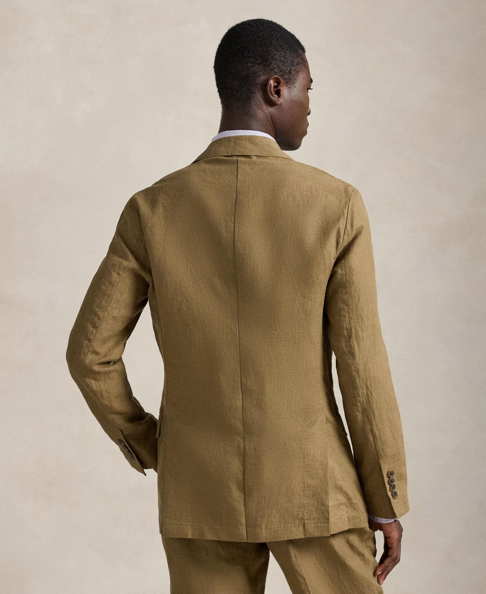 Men's Polo Soft Modern Linen Suit Jacket