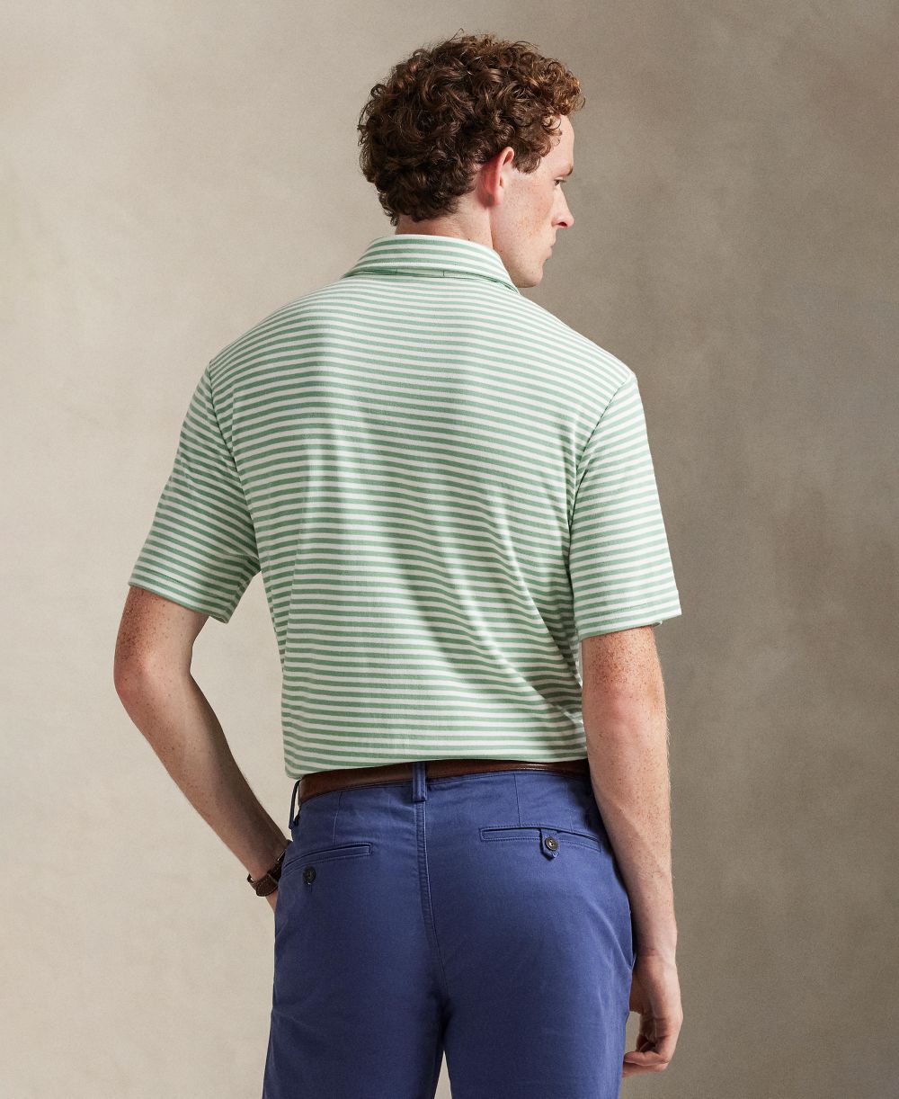 Men's Classic Stripe Polo Shirt