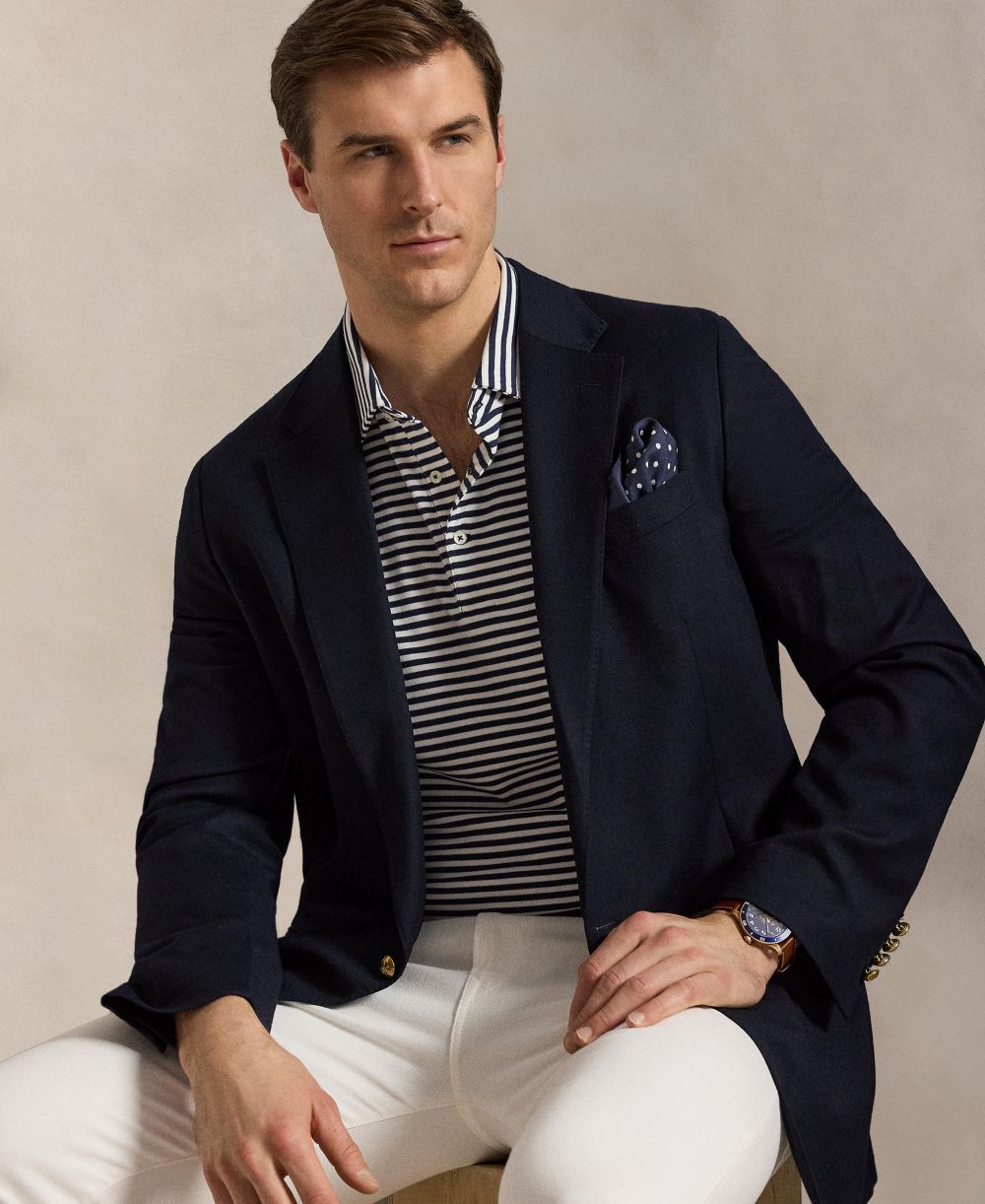 Men's Big & Tall Striped Polo Shirt