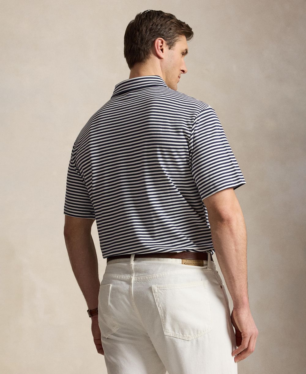 Men's Big & Tall Striped Polo Shirt