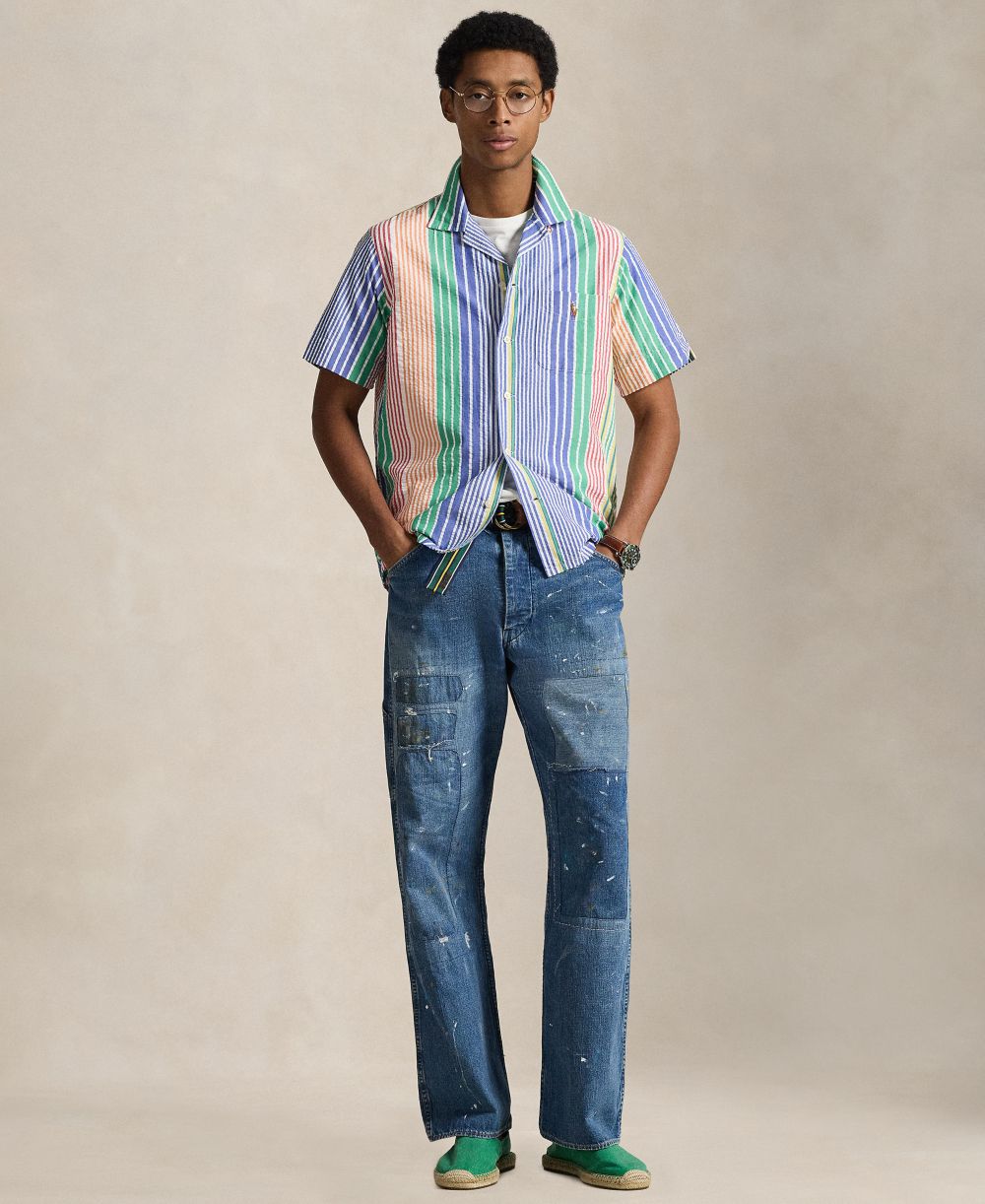 Men's RL Prepster Classic-Fit Seersucker Shirt