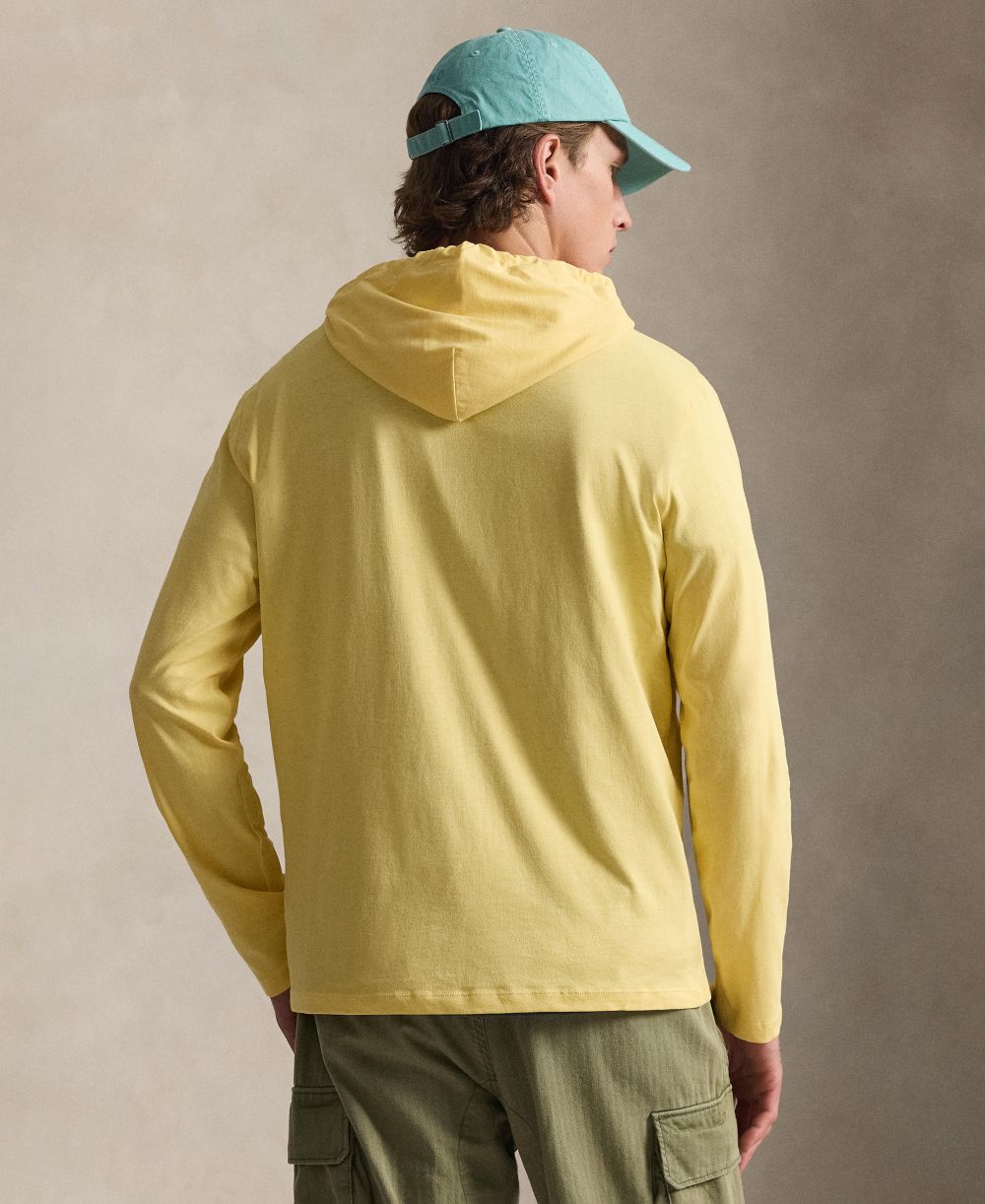 Men's Long-Sleeve Hooded T-Shirt