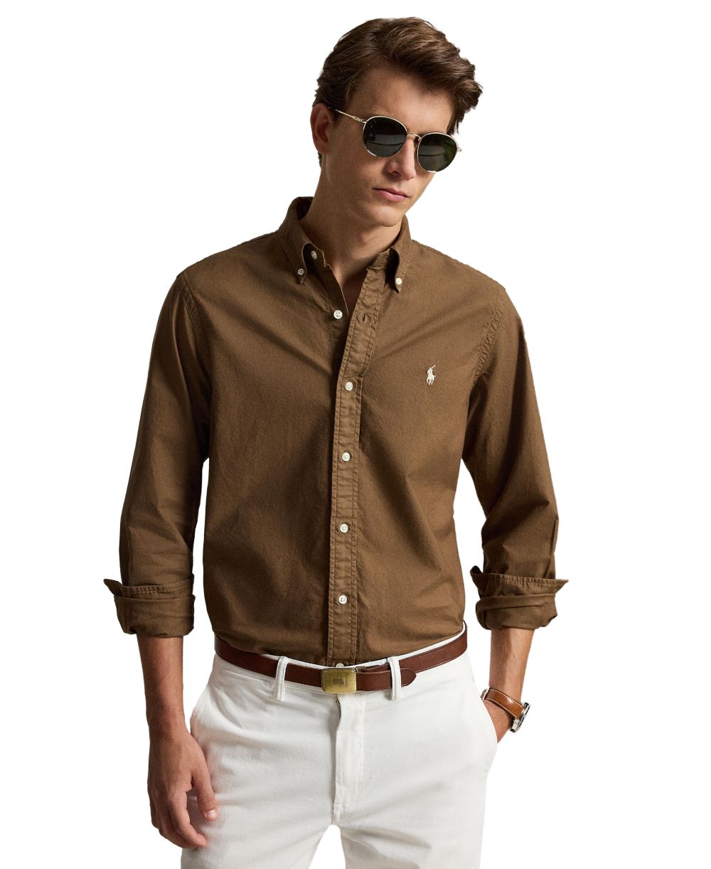 Men's Classic Fit Plaid Brushed Oxford Shirt